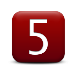 Number 5 PNG