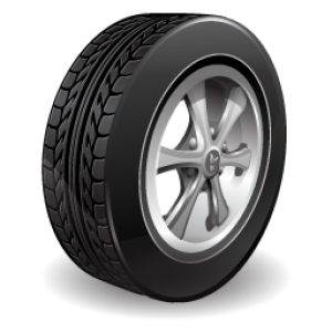 Car wheel PNG image, free download