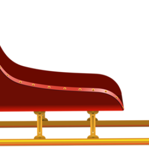 Santa sleigh PNG