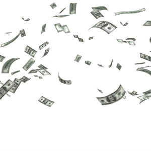 Falling money PNG