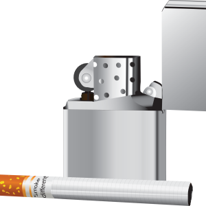 Cigarette and light PNG image