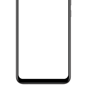 Smartphone in hand PNG