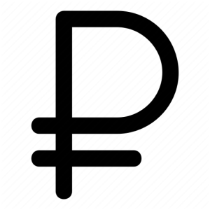 Russian ruble PNG
