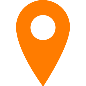 orange Google Maps pin PNG