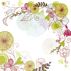 Floral frame PNG