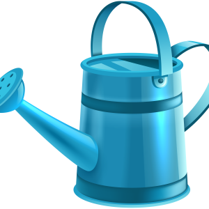 Watering blue can PNG