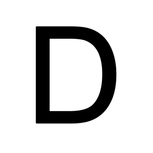 letter D PNG