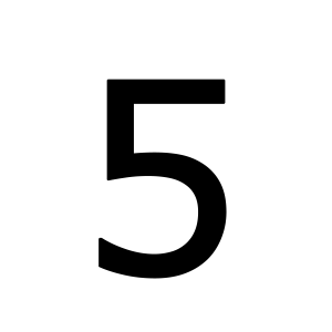 Number 5 PNG