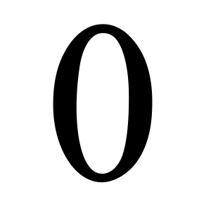 number 0 PNG
