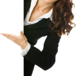 Business woman girl PNG image