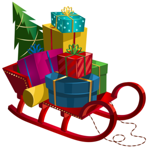 Santa sleigh PNG