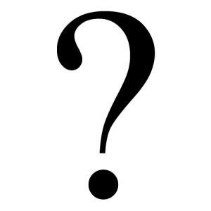 Question mark black icon PNG