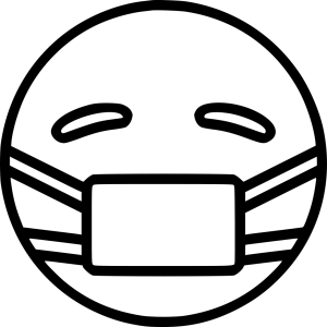 Surgical mask, medical mask PNG