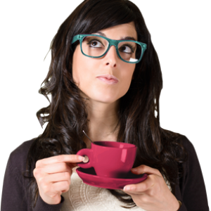 Thinking woman PNG
