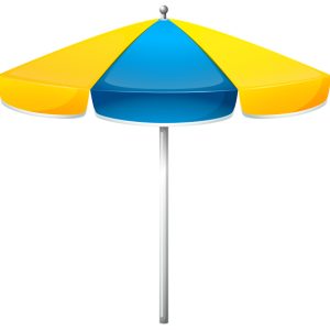 Beach umbrella PNG