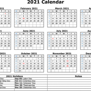 Calendar 2021 year PNG