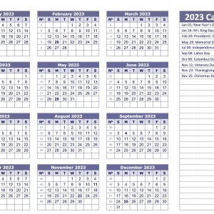 Calendar 2023 PNG
