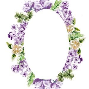Floral frame PNG