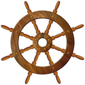 Ship's wheel, rudder PNG