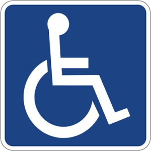 Disabled handicap symbol PNG