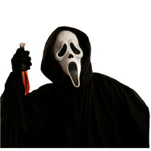 Ghostface PNG with knife