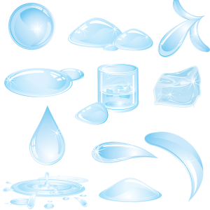 Water drops PNG image