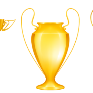 Award trophy cup