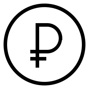 Russian ruble PNG