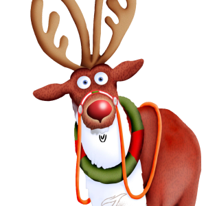 Santa Claus's reindeer PNG