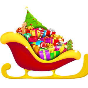 Santa sleigh PNG