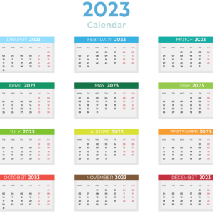 Calendar 2023 PNG