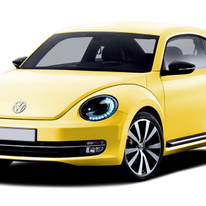 Yellow Volkswagen Beetle PNG car image