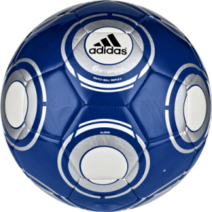 Blue football ball PNG image