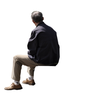 Sitting man PNG