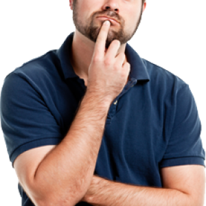 Thinking man PNG
