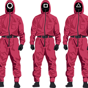Squid Game guards PNG