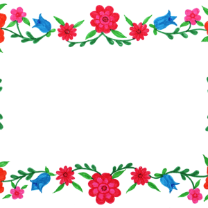Floral frame PNG