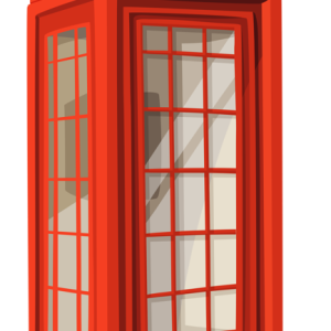 England London telephone booth PNG