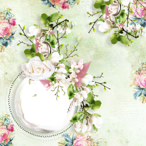 Floral frame PNG
