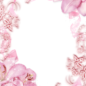 Floral frame PNG