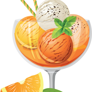 Fruit Ice cream PNG image