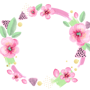 Floral frame PNG