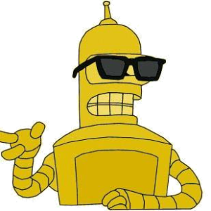 Futurama gold Bender PNG