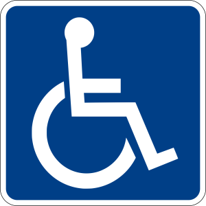 Disabled handicap symbol PNG