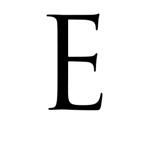 Letter E PNG