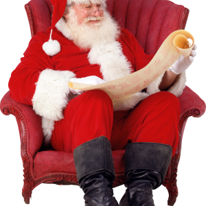 Santa Claus sitting PNG