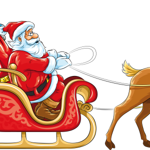 Santa sleigh PNG