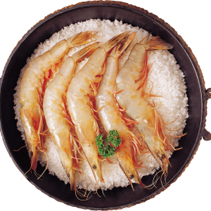 Shrimps pan PNG image