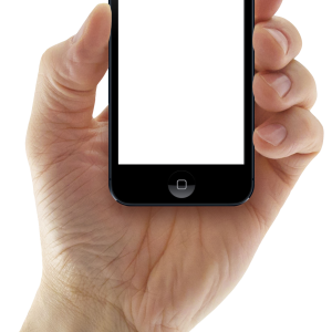 Phone in hand PNG