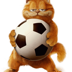 Garfield with ball PNG